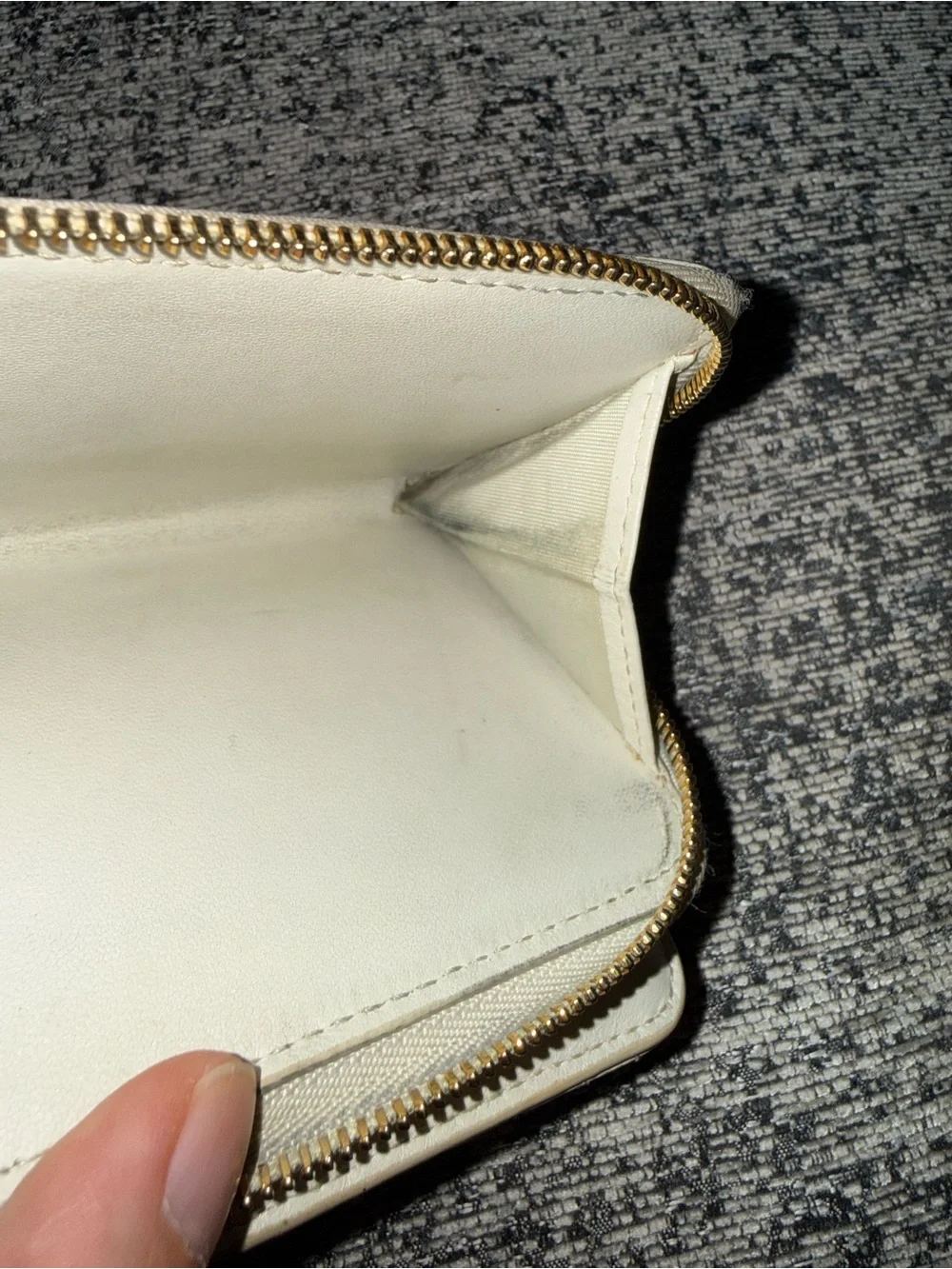 Christian Dior Caro Cannage Heart compact wallet